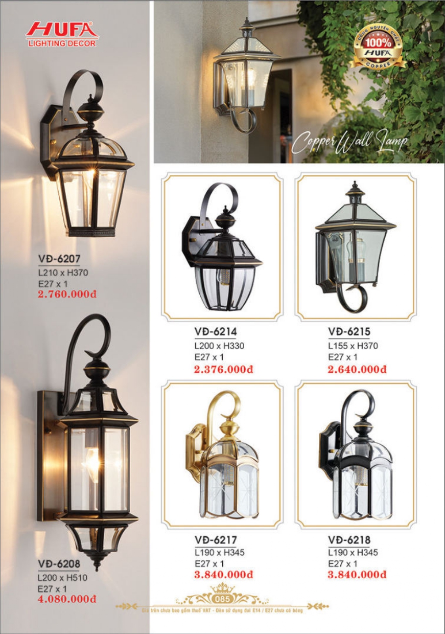 Bảng giá đèn trang trí HUFA